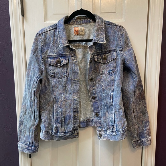 Ruff Hewn Jackets & Coats Ruff Hewn Paisley Denim Jacket Poshmark